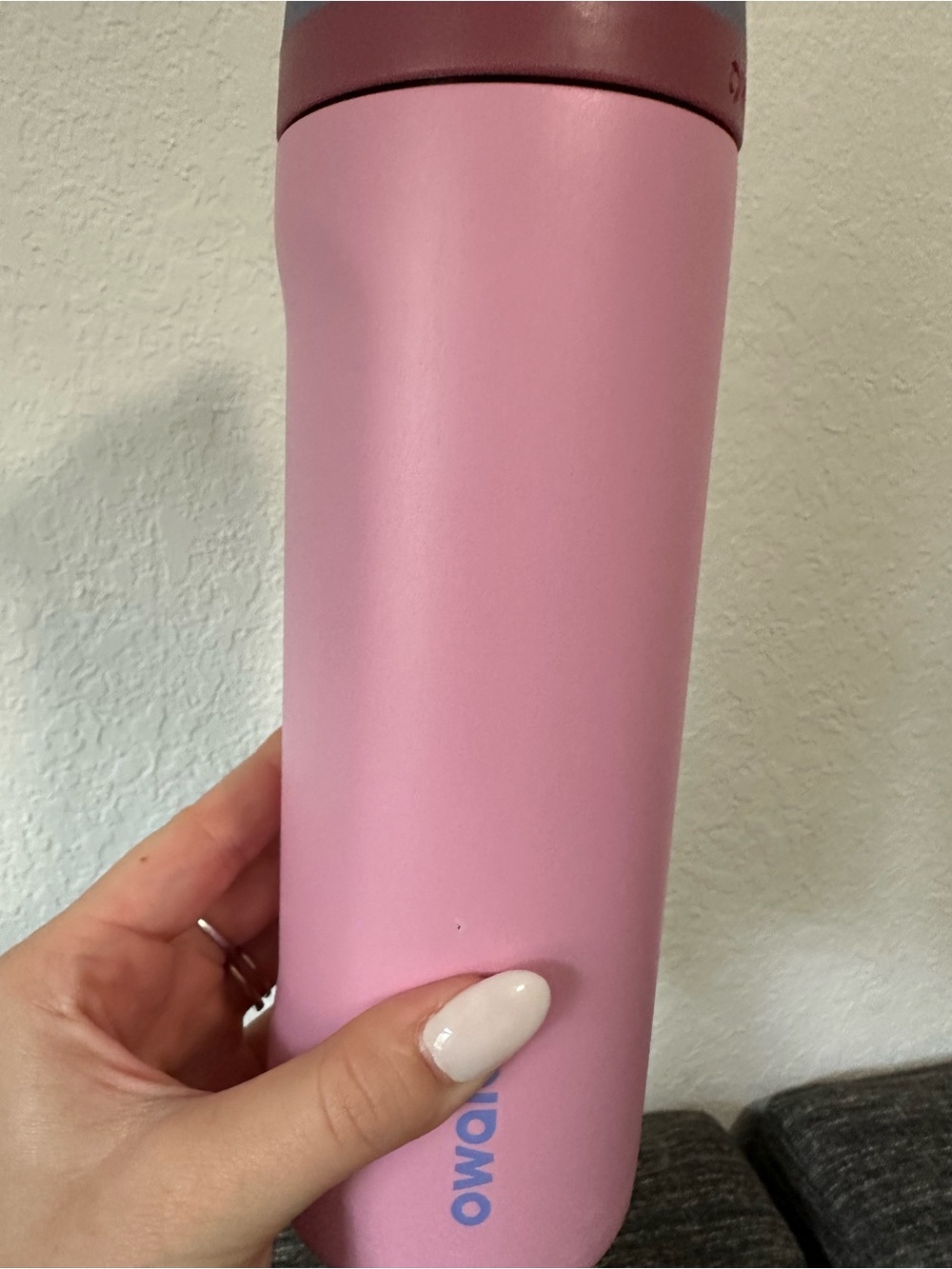 Owala 24oz Pink Insulated Water Bottle with Orange Handle - Picture 4 of 5